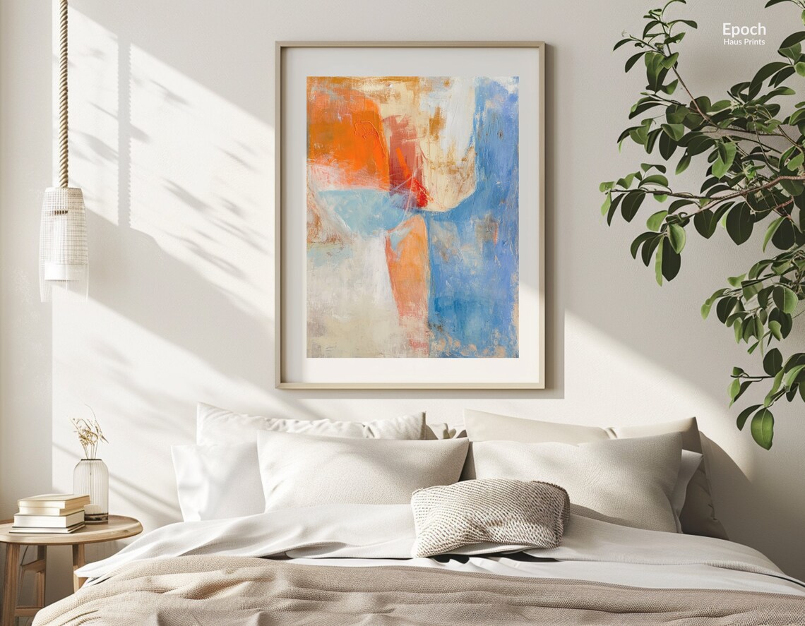 Abstract Oil Painting, Modern Home Decor - Image 2