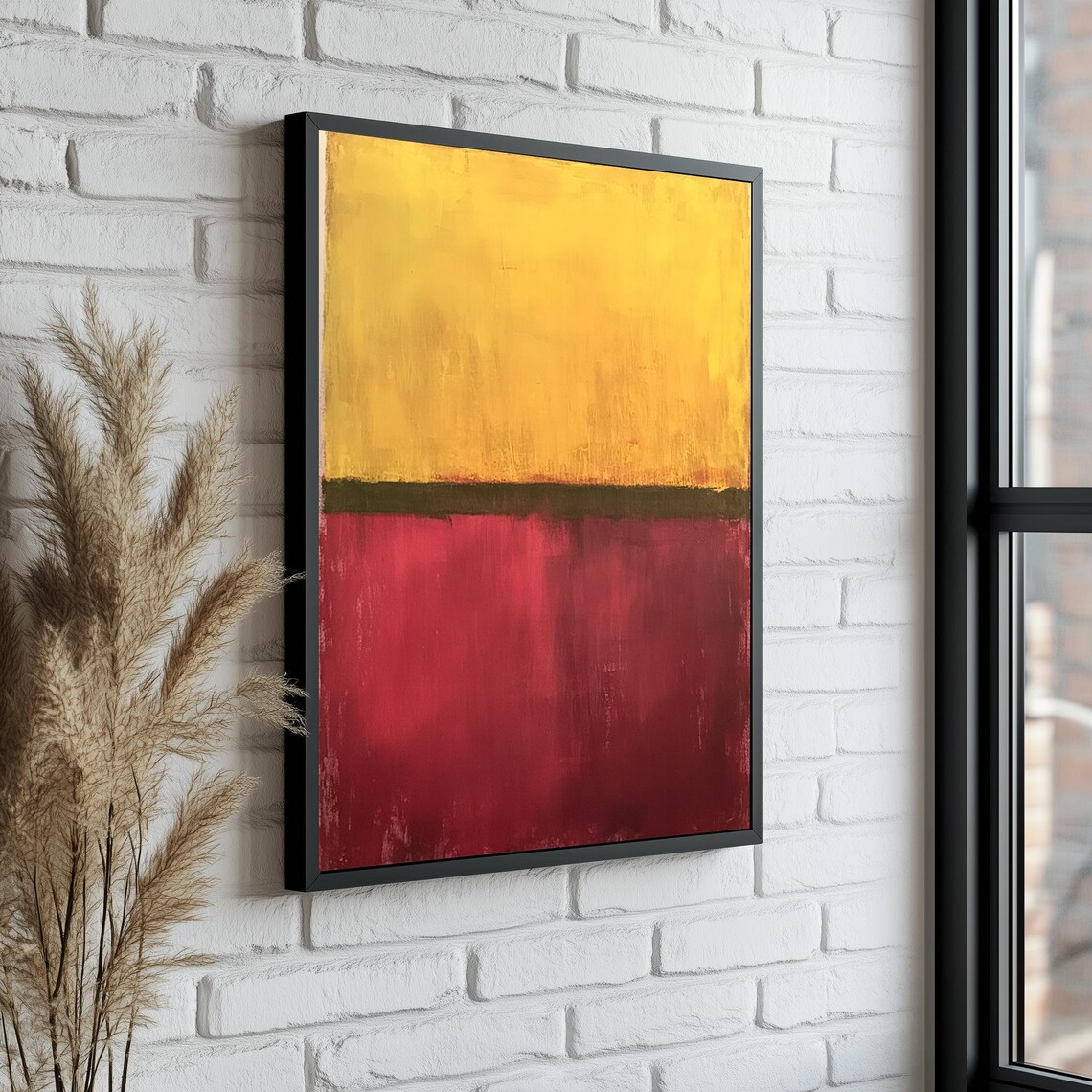 Mark Rothko Yellow Red Abstract Art Print