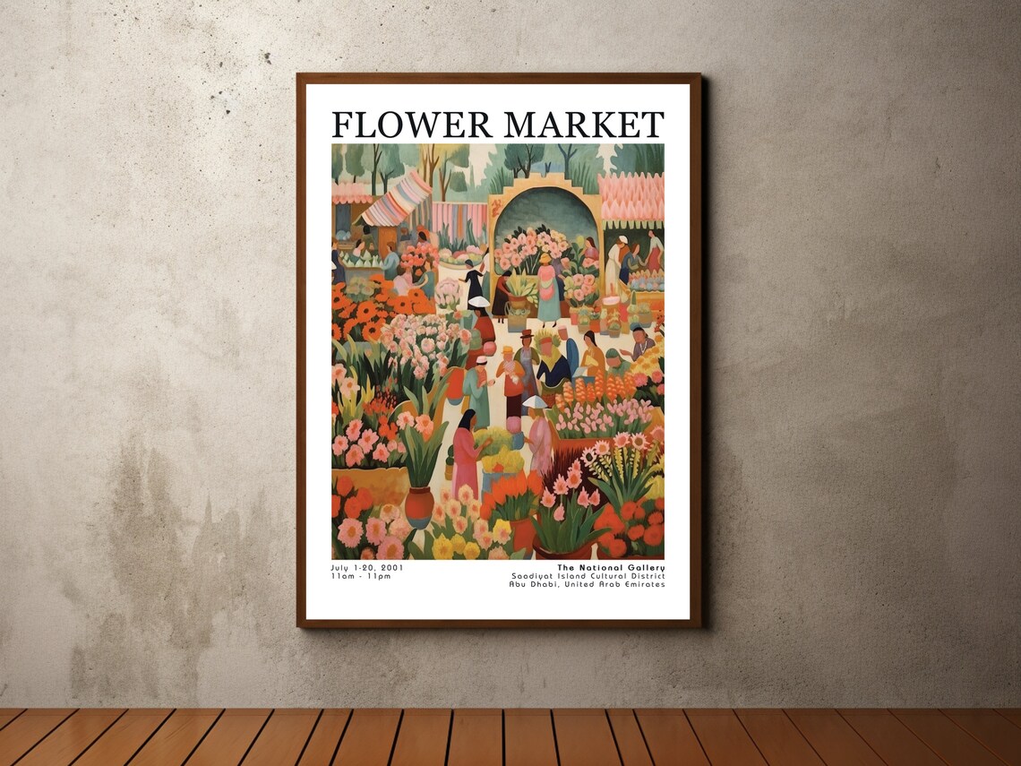 Flower Market Poster, Henri Matisse Vintage Flowers