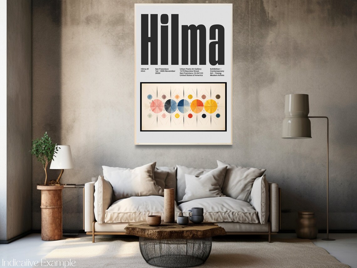 Hilma af Klint Inspired Geometric Colorful Exhibition Poster - Image 3