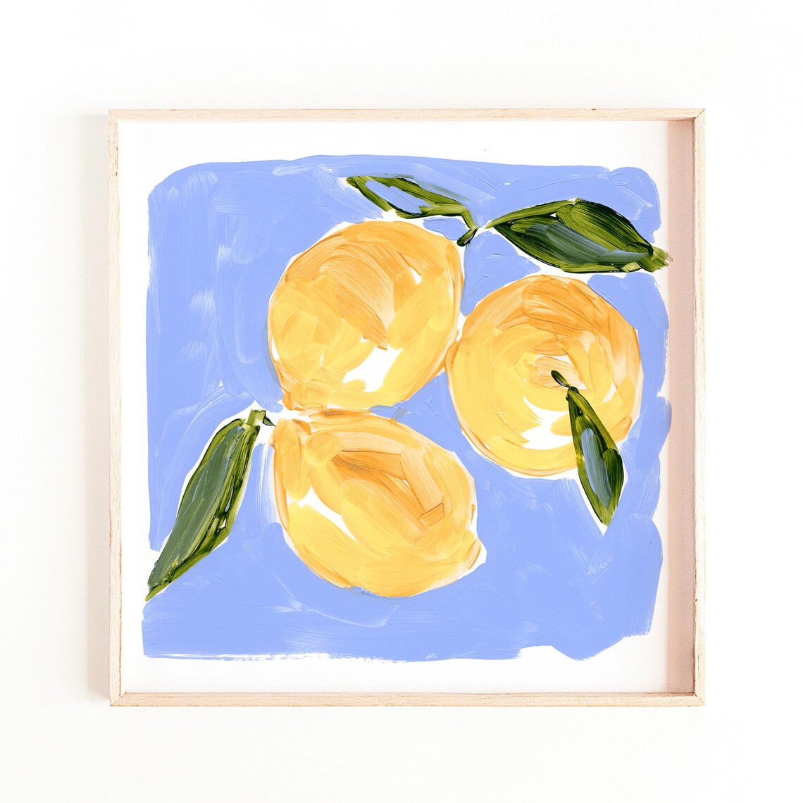 Kitchen Lemons Art Print, Italian Fruit Poster