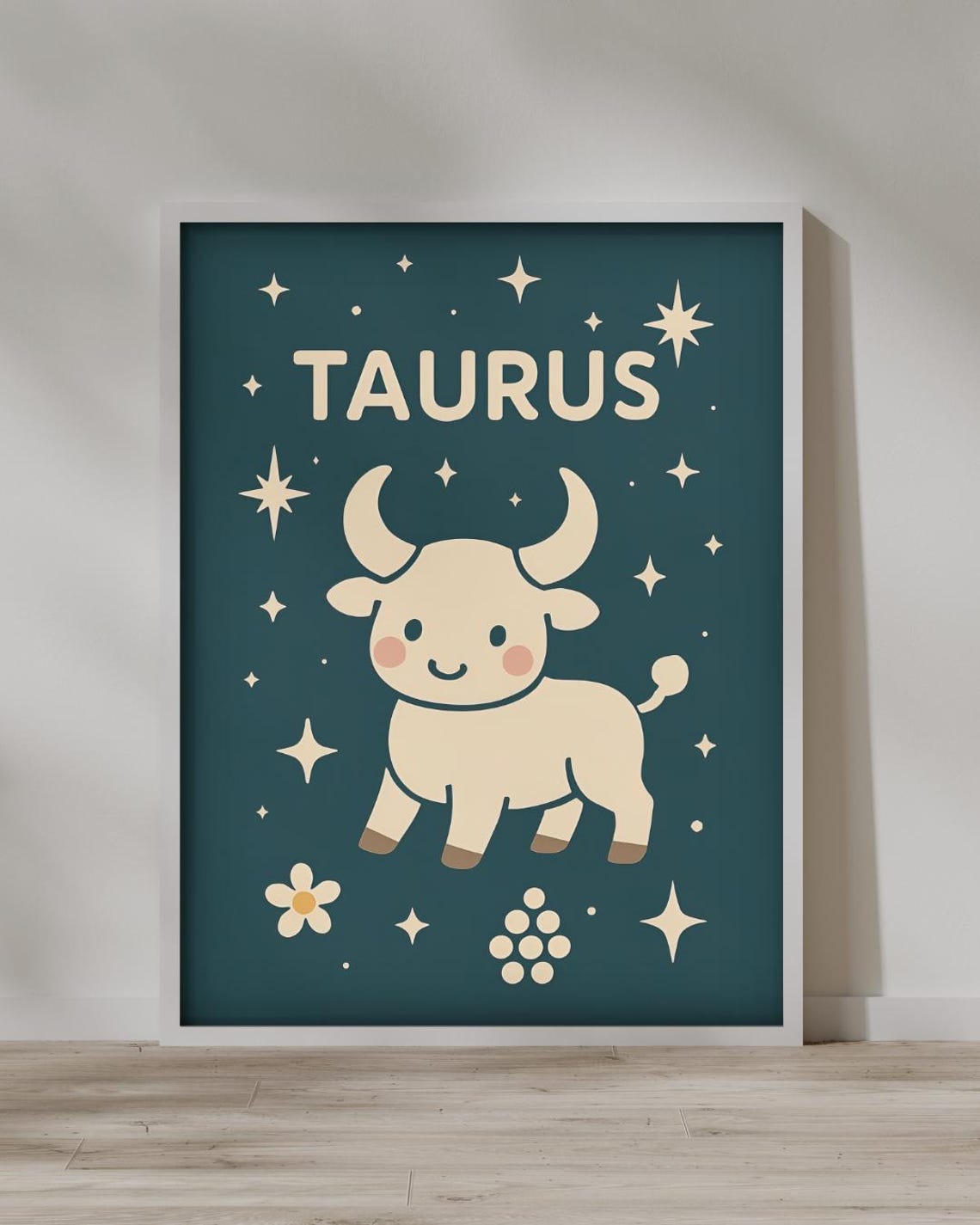 Taurus Zodiac Print Instant Poster Home Decor
