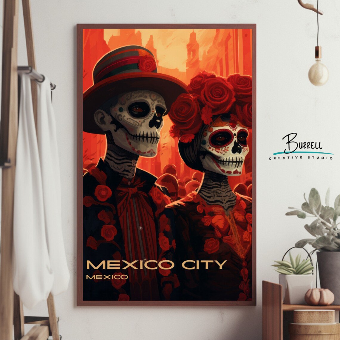 Mexico City Mexico Day Of The Dead Parade Travel Poster - Image 4