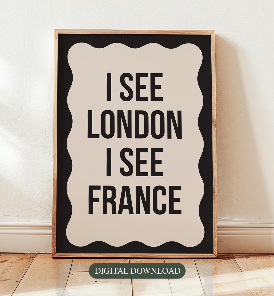 I See London France Powder Room Wall Art Print