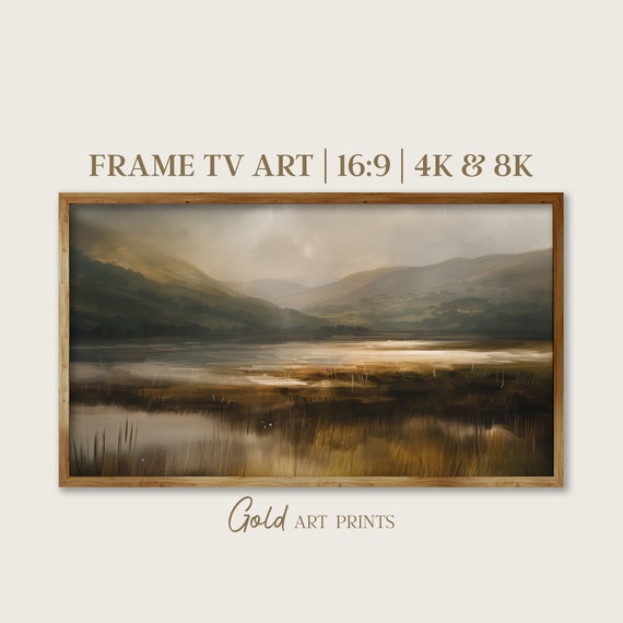 Frame Tv Art Mystical Meadow Painting Rustic Country Field Artwork High Resolution Wall Art 4k 8k Gap24062