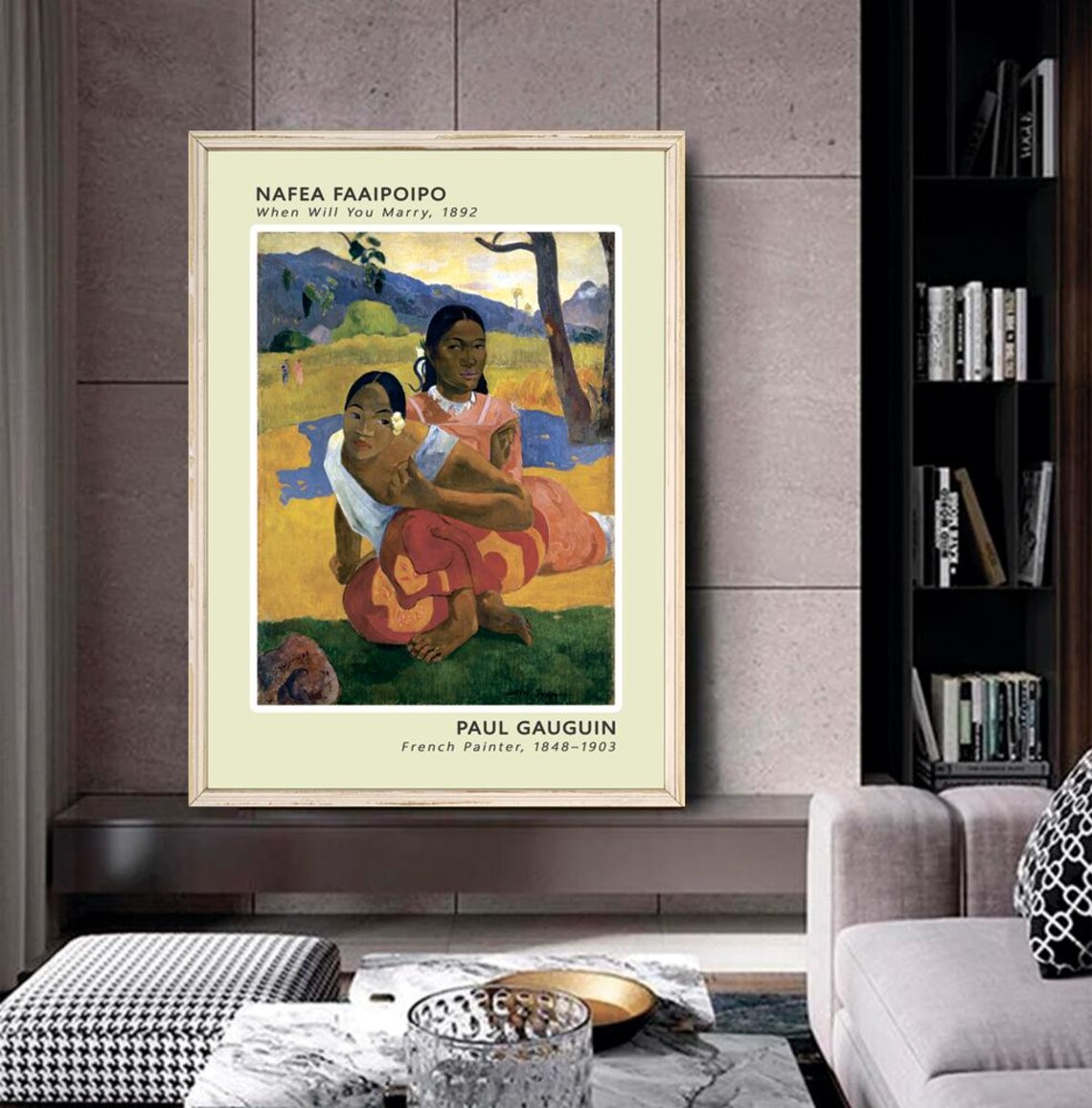 Paul Gauguin Nafea Faaipoipo 1892 When Will You Marry Poster - Image 2
