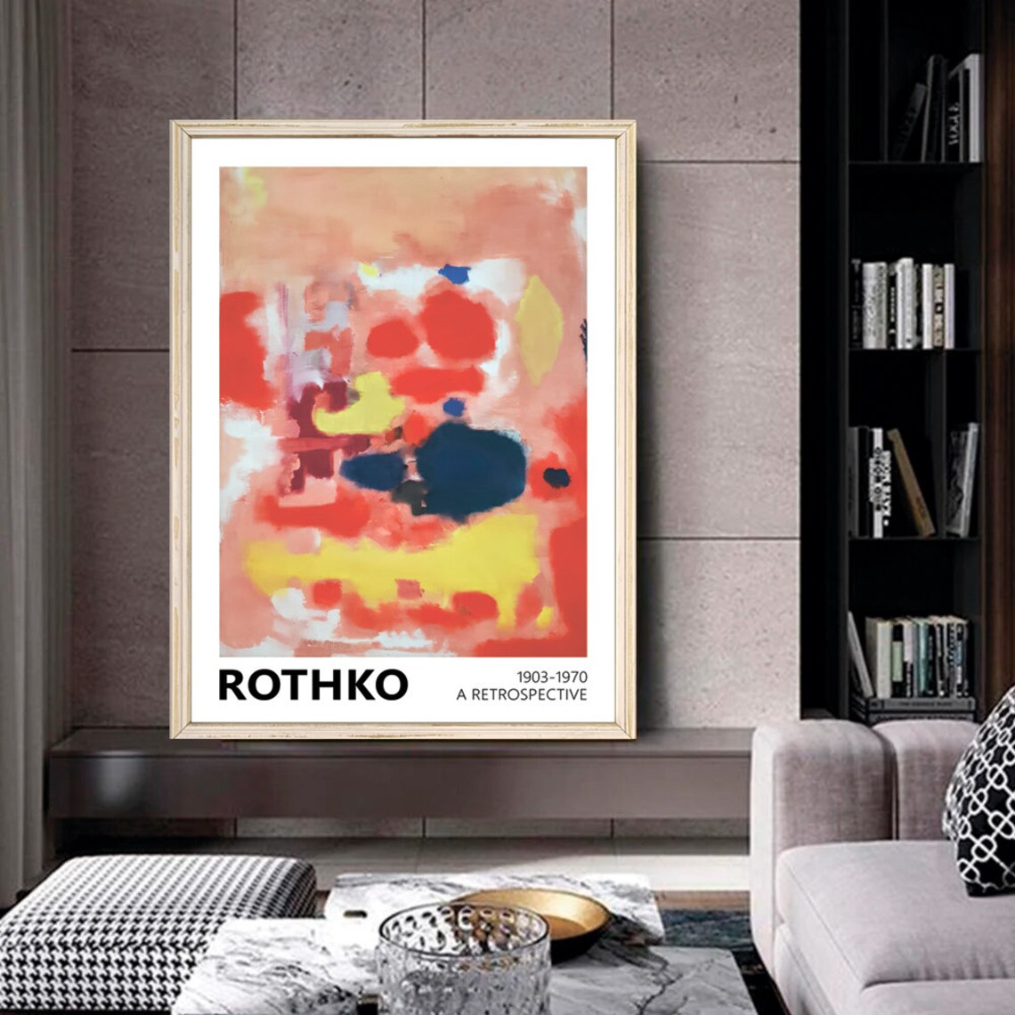 Mark Rothko Red Yellow Blue Colorful Abstract Art Exhibition Poster - Image 2