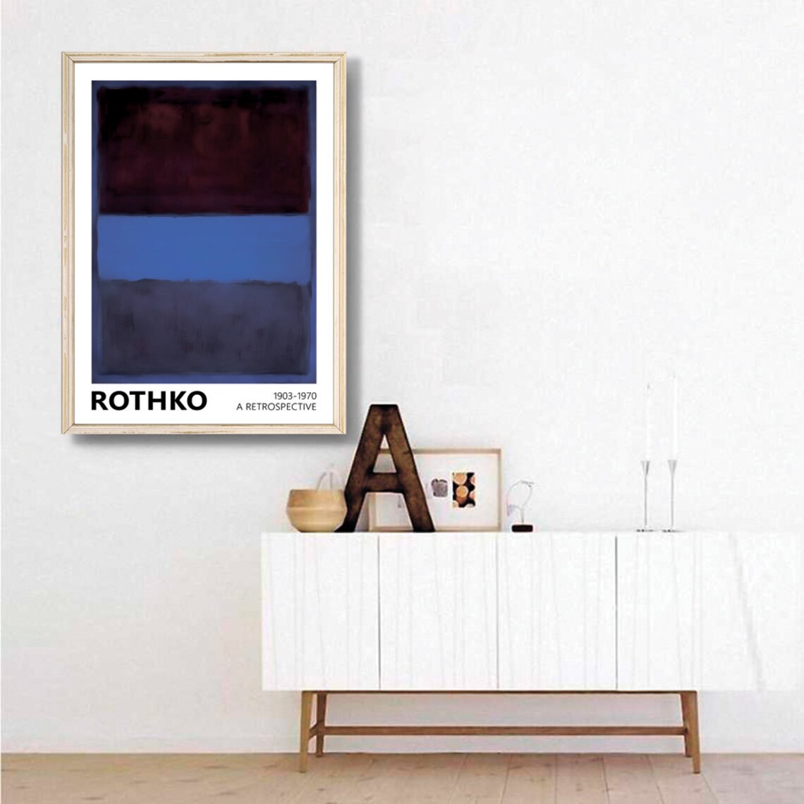 Mark Rothko Blue and Gray Exhibition Poster - Image 3