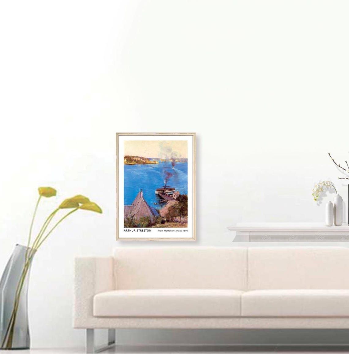 Arthur Streeton From McMahons Point 1890 Harbour Painting Art Poster - Image 3