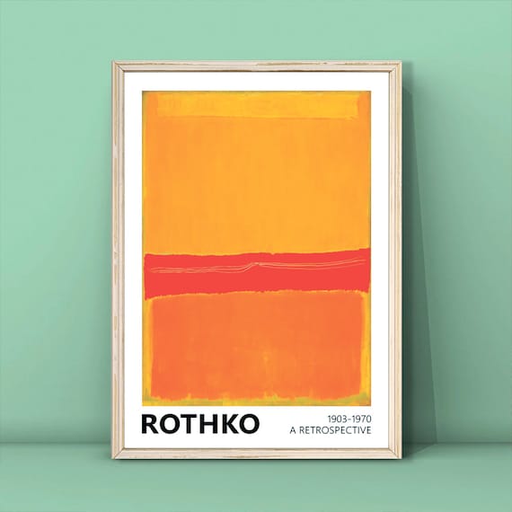 Mark Rothko No. 5 No. 22 Exhibition Poster