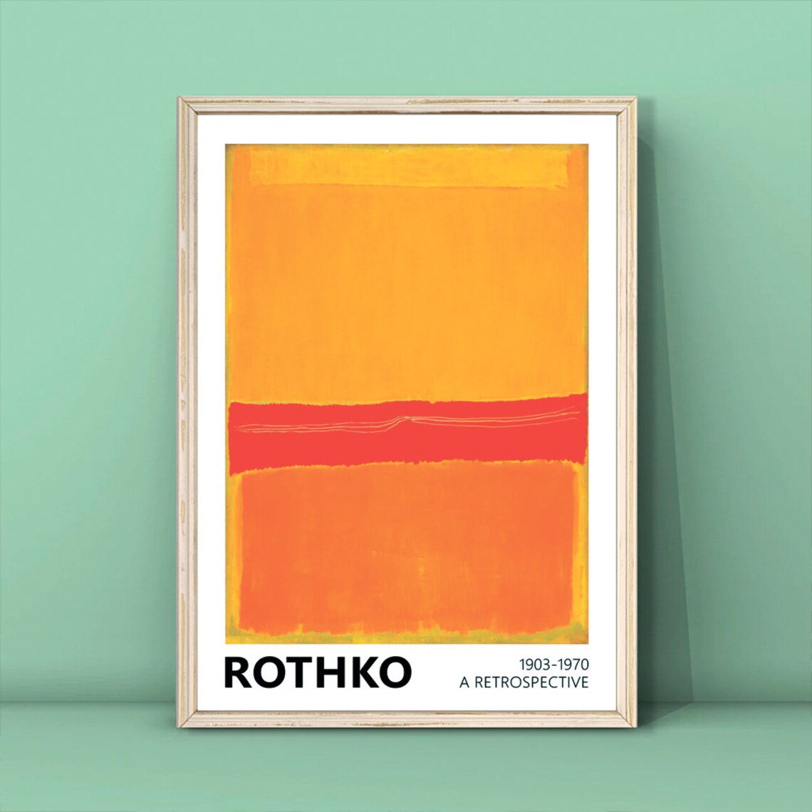 Mark Rothko No. 5 No. 22 Exhibition Poster