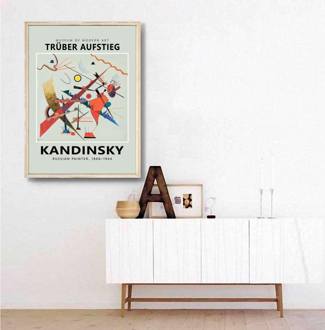 Wassily Kandinsky Truber Aufstieg Abstract Geometric Composition Poster - Image 3