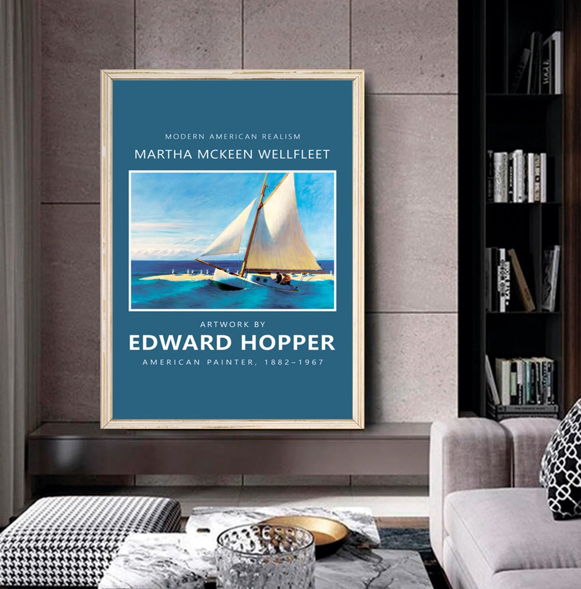 Edward Hopper Martha McKeen Wellfleet Sailing Realism Art Poster - Image 2