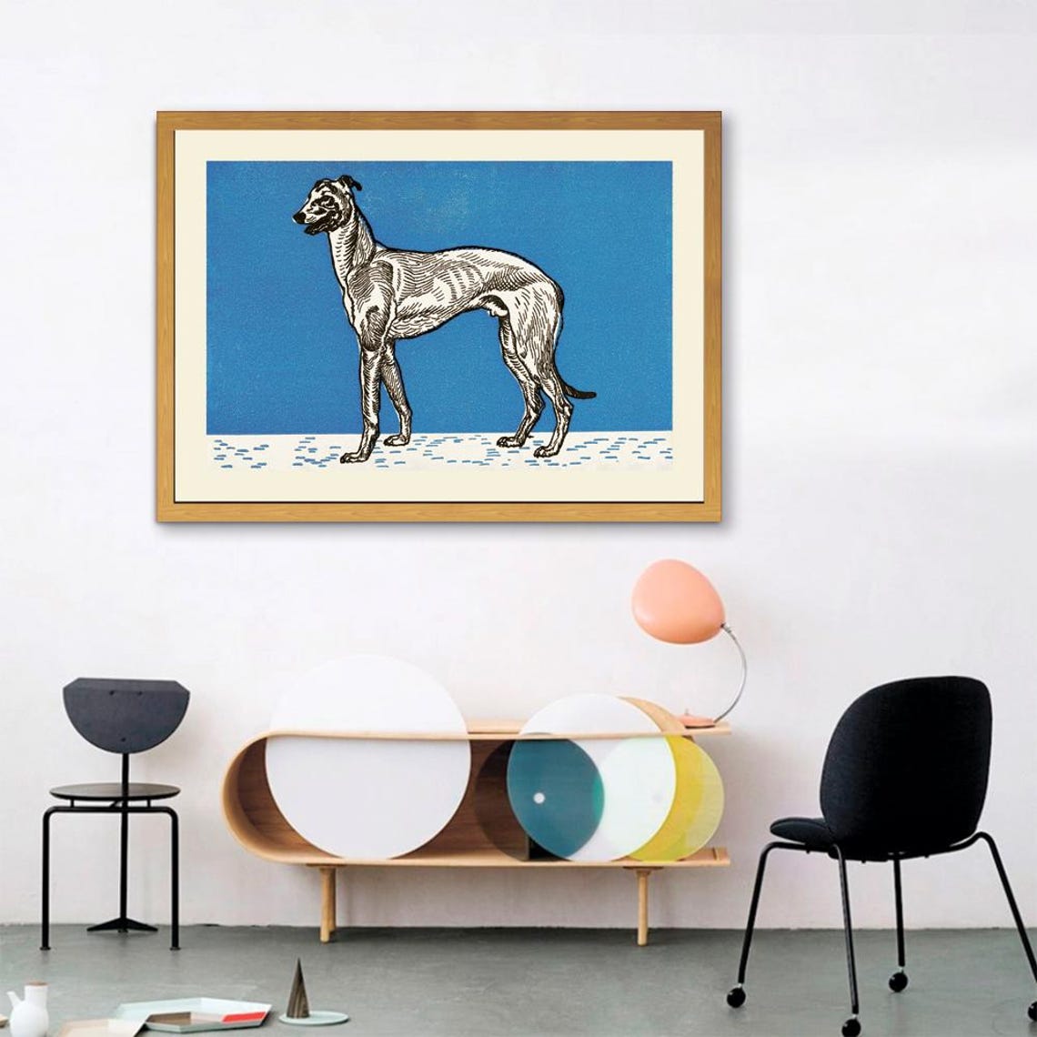 Moriz Jung Greyhound Print Greyhound Poster Moriz Jung Dog Poster Dogs In Art Vintage Dog Painting Moriz Jung Painting - Image 3