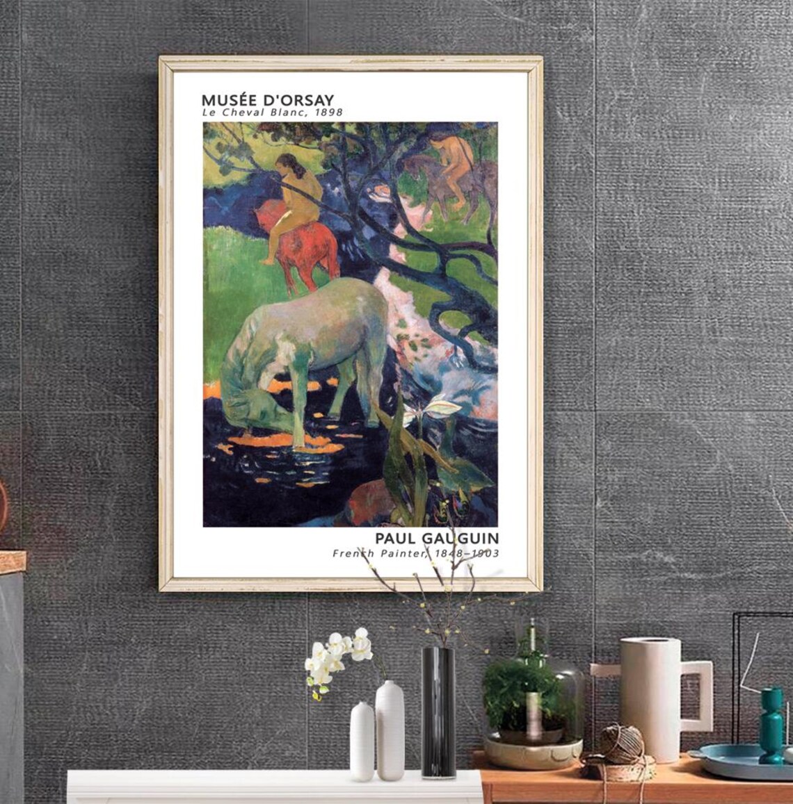 Paul Gauguin Le Cheval Blanc 1898 Art Print - Image 3