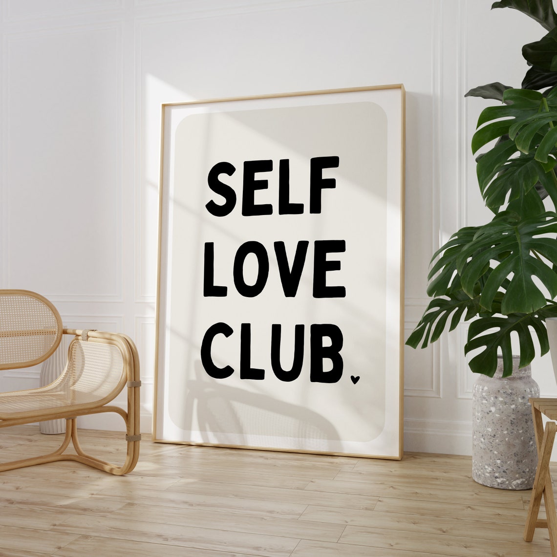 Self Love Club Print Poster Instant Playing Card Poster - Image 3