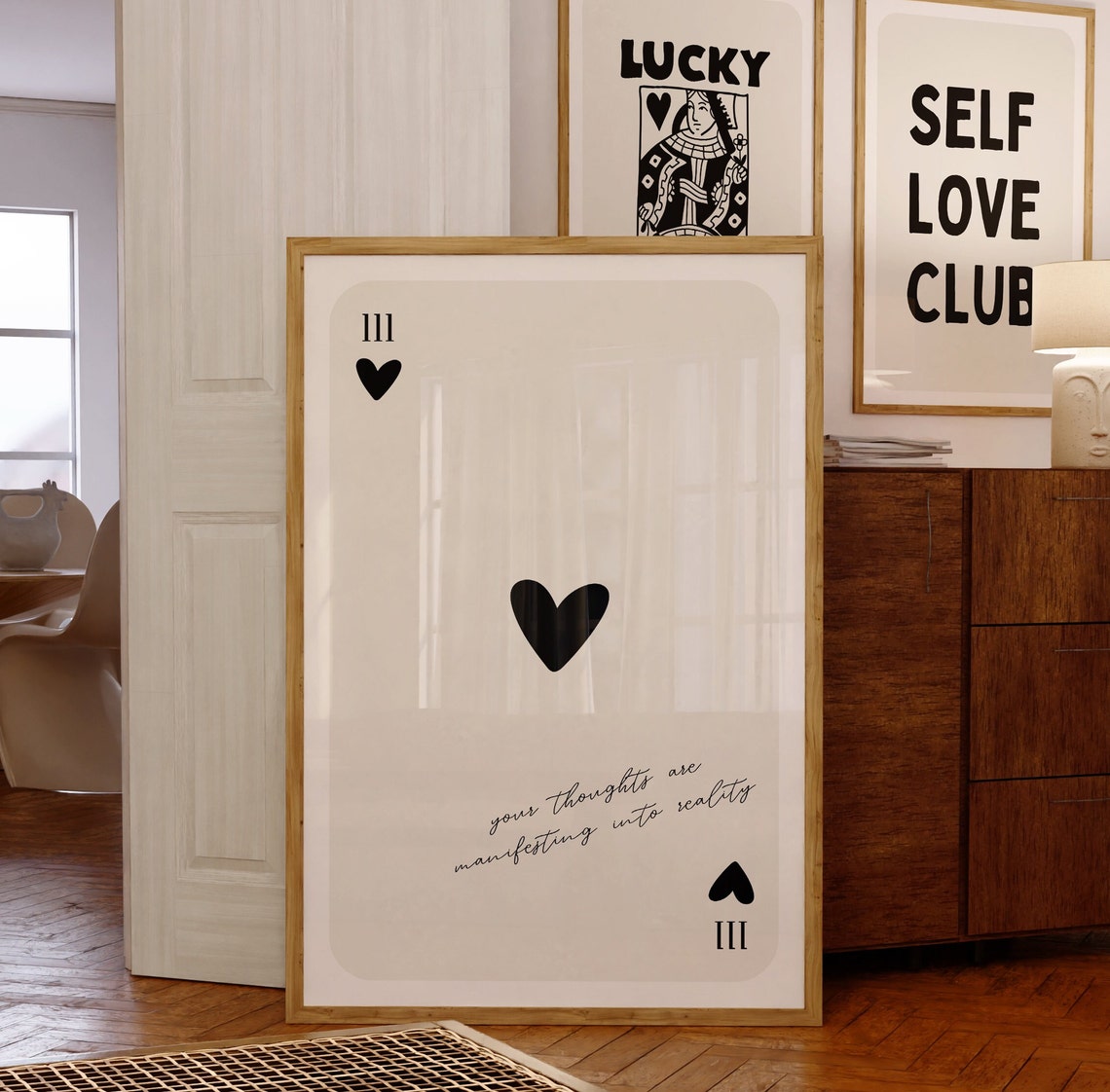 Angel Number 111 Playing Card Art Print