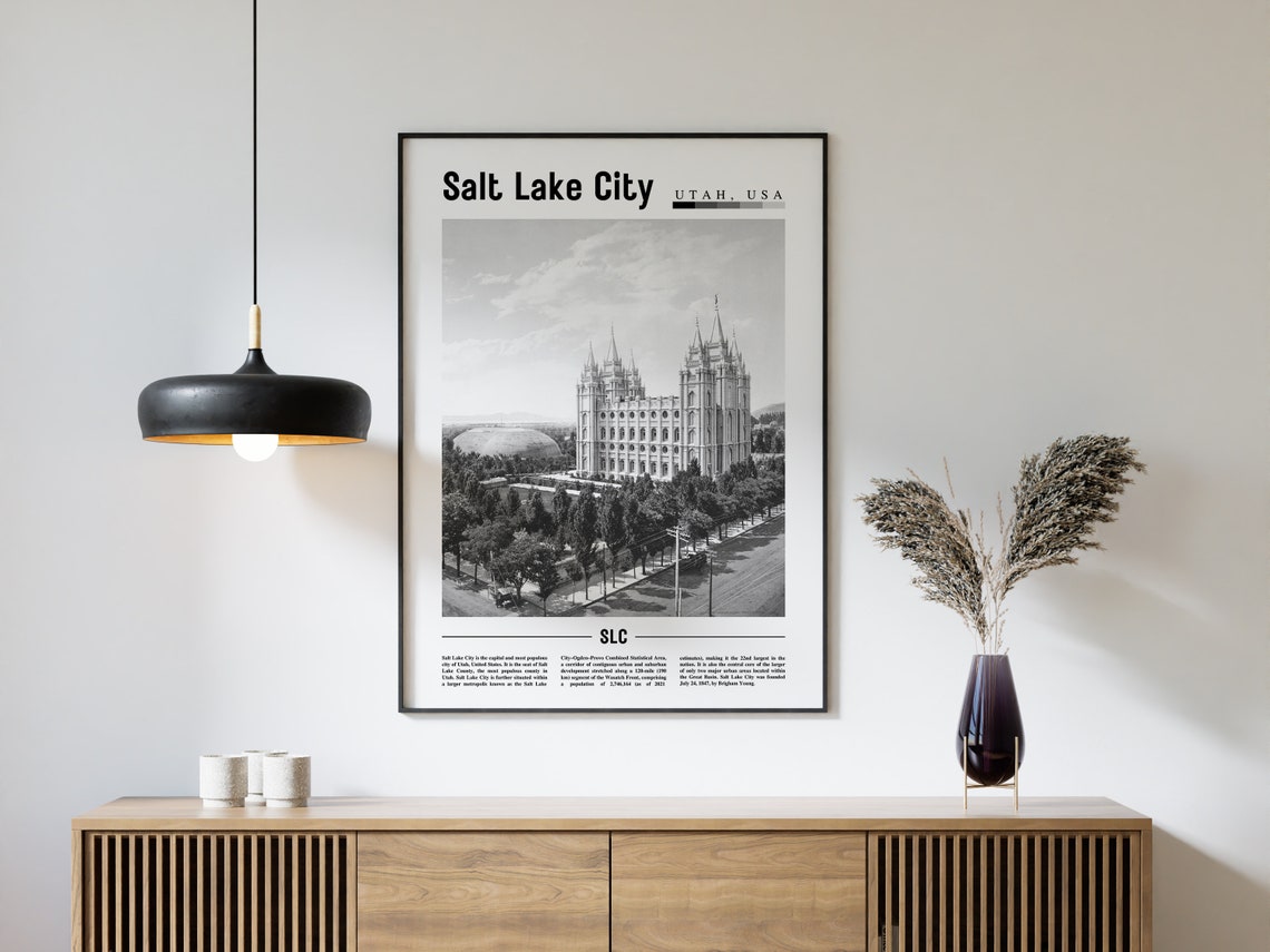 Salt Lake City Minimal Travel Poster - Image 4