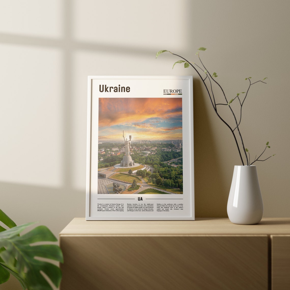 Ukraine Print Ukraine Poster Ukraine Wall Art Oil Painting Poster Colorful City Print City Artwork Travel Artwork Travel Wall Art - Image 2
