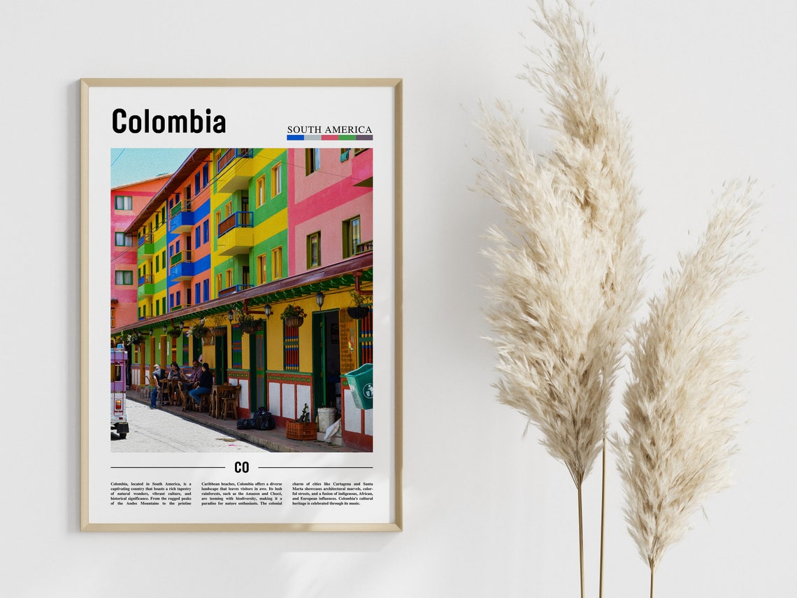 Colombia Travel Poster, South America - Image 4