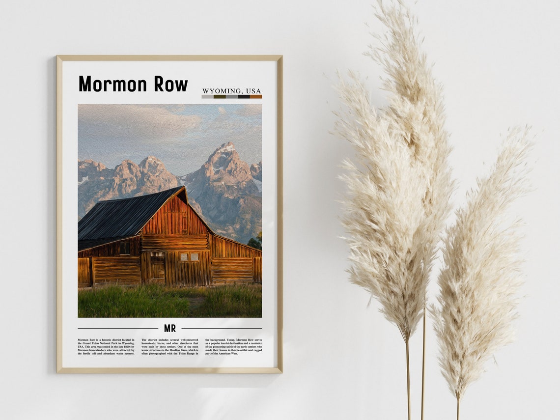 Mormon Row Poster Mormon Row Print Mormon Row Wall Art United States Photo United States Poster United States Print - Image 3