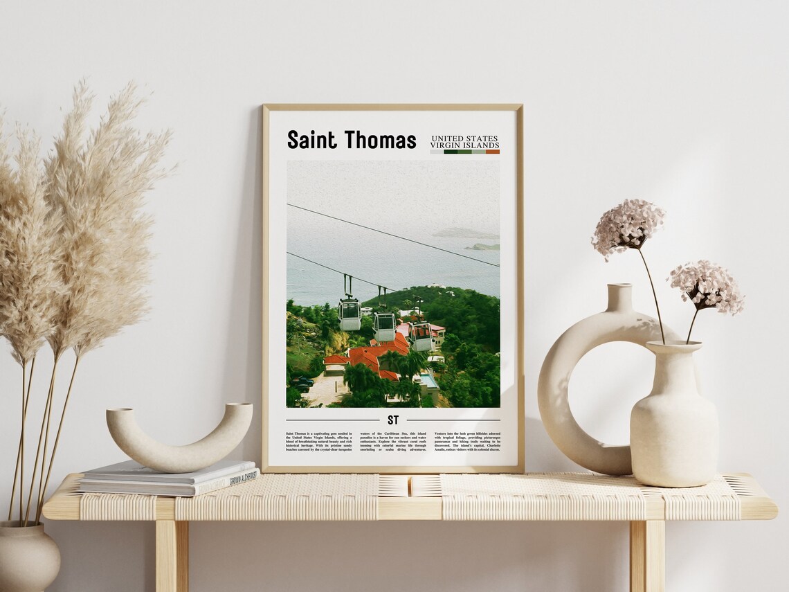 Saint Thomas Travel Poster, Caribbean Photo - Image 6