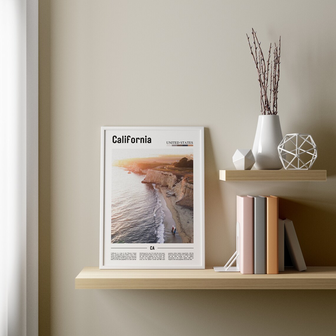 California Minimal Travel Destination, Poster Print - Image 3