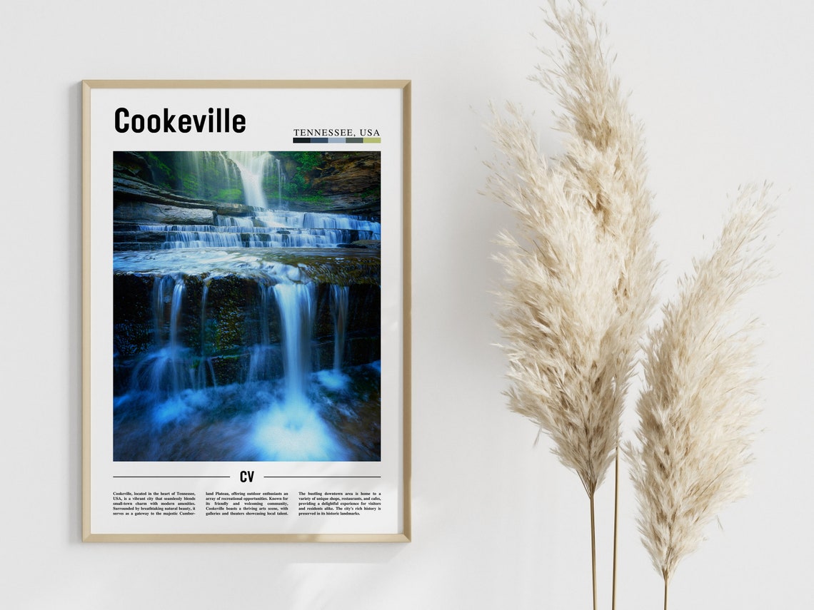Cookeville Poster Cookeville Print Cookeville Wall Art United States Photo United States Poster United States Print - Image 4