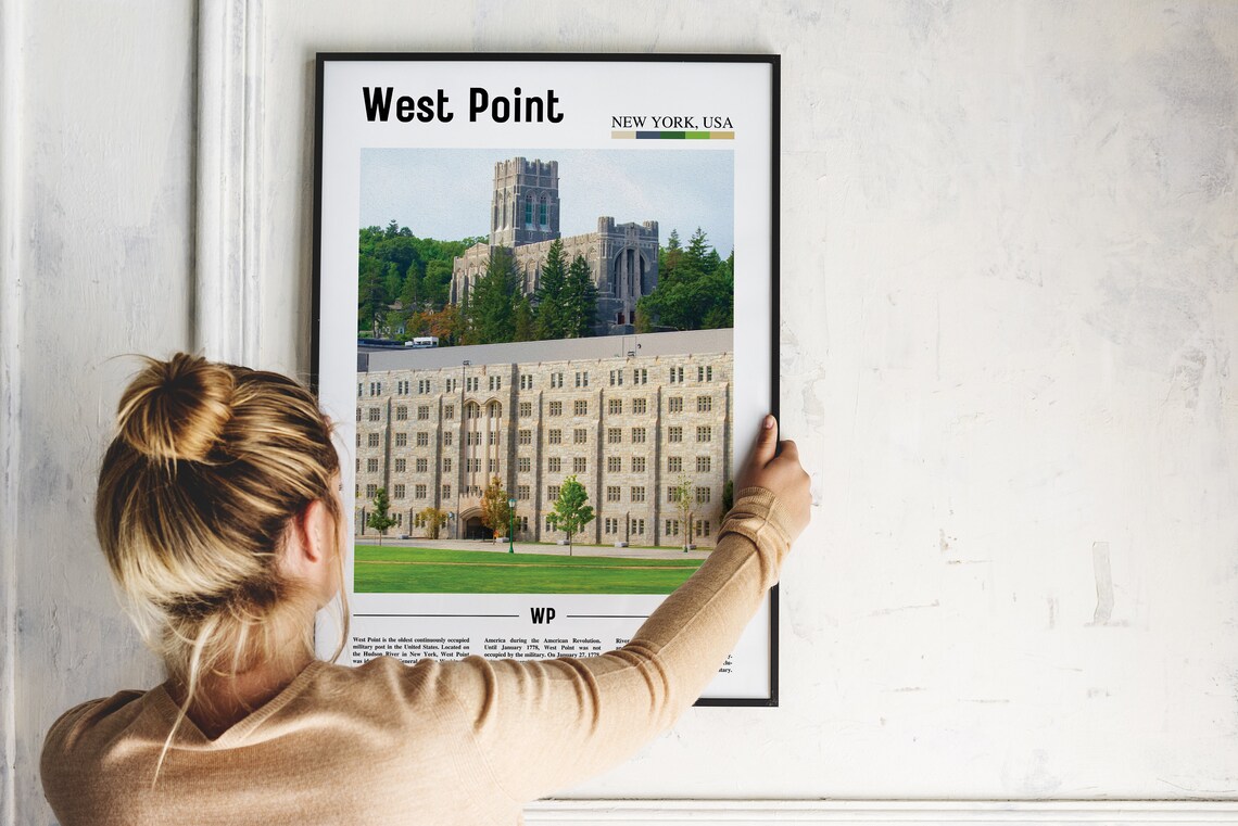 West Point Oil Painting Poster, Travel Artwork - Image 4