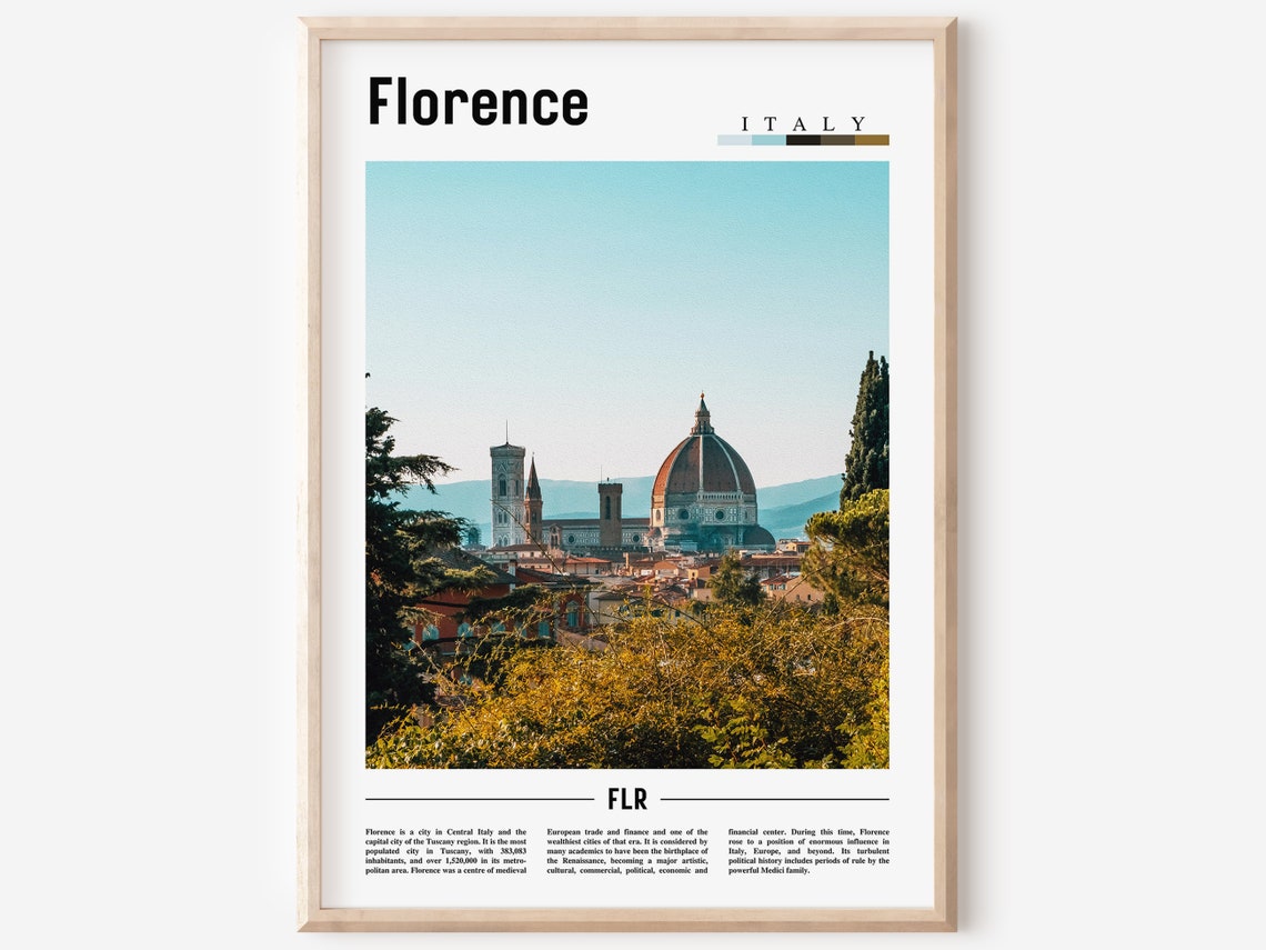 Florence Poster Florence Print Florence Wall Art Italy Photo Italy Poster Italy Print Italy Wall Art Minimal Travel Poster