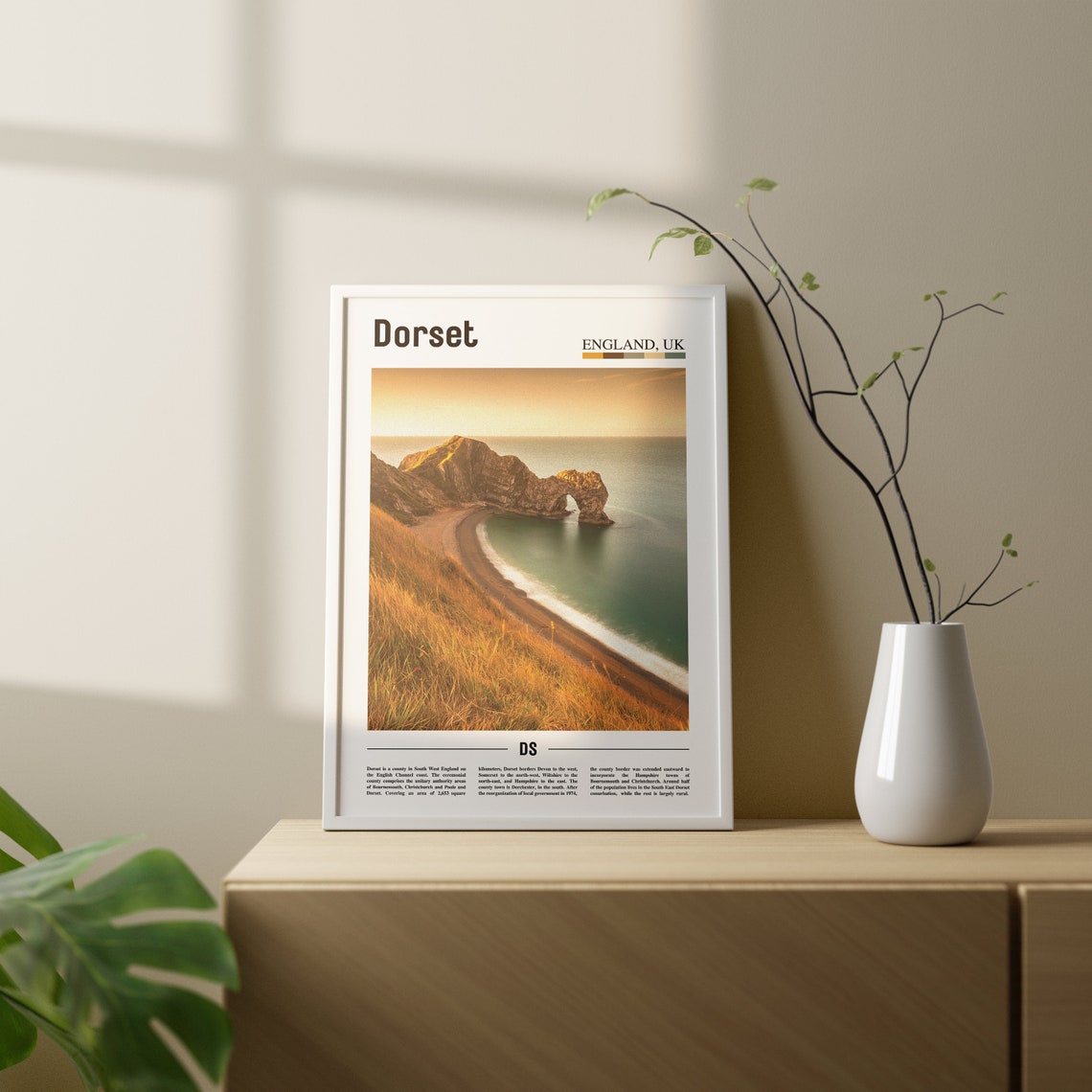 Dorset Print Dorset Poster Dorset Wall Art Oil Painting Poster Colorful City Print City Artwork Travel Artwork Travel Wall Art - Image 3