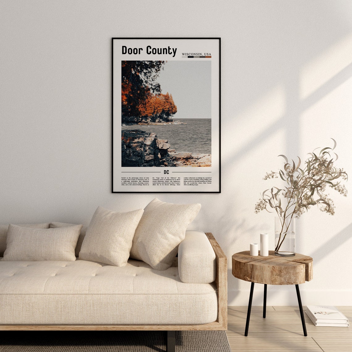 Door County Poster Door County Print Door County Wall Art United States Photo United States Poster United States Print - Image 2