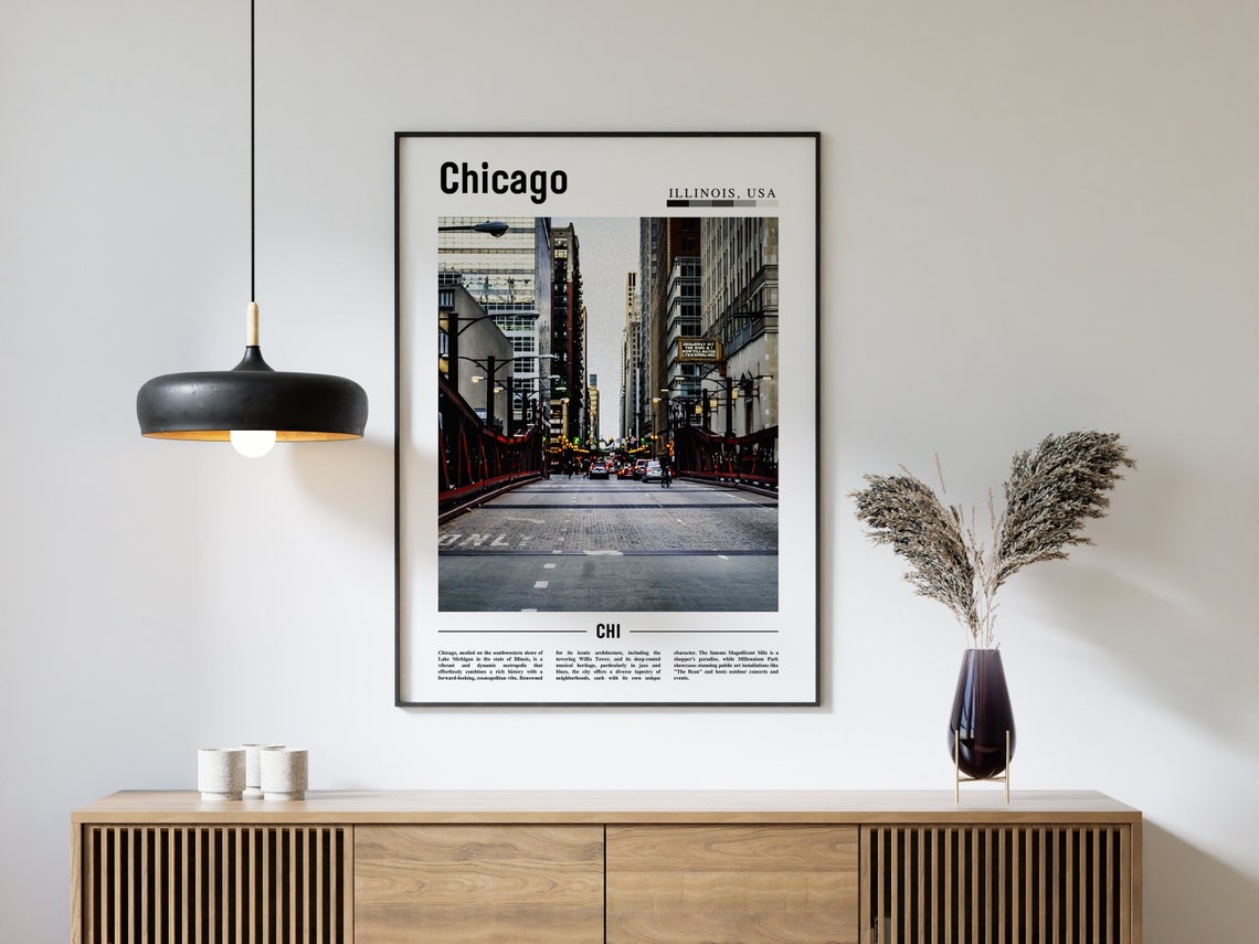 Chicago Print Chicago Poster Chicago Wall Art United States Photo United States Poster United States Print - Image 4