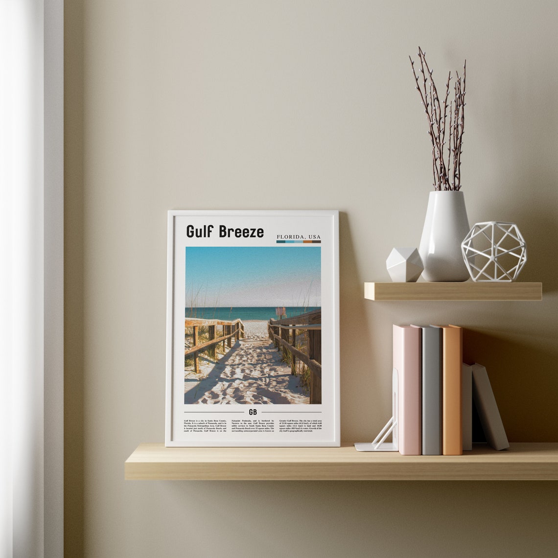 Gulf Breeze, City Artwork Travel Poster - Image 3