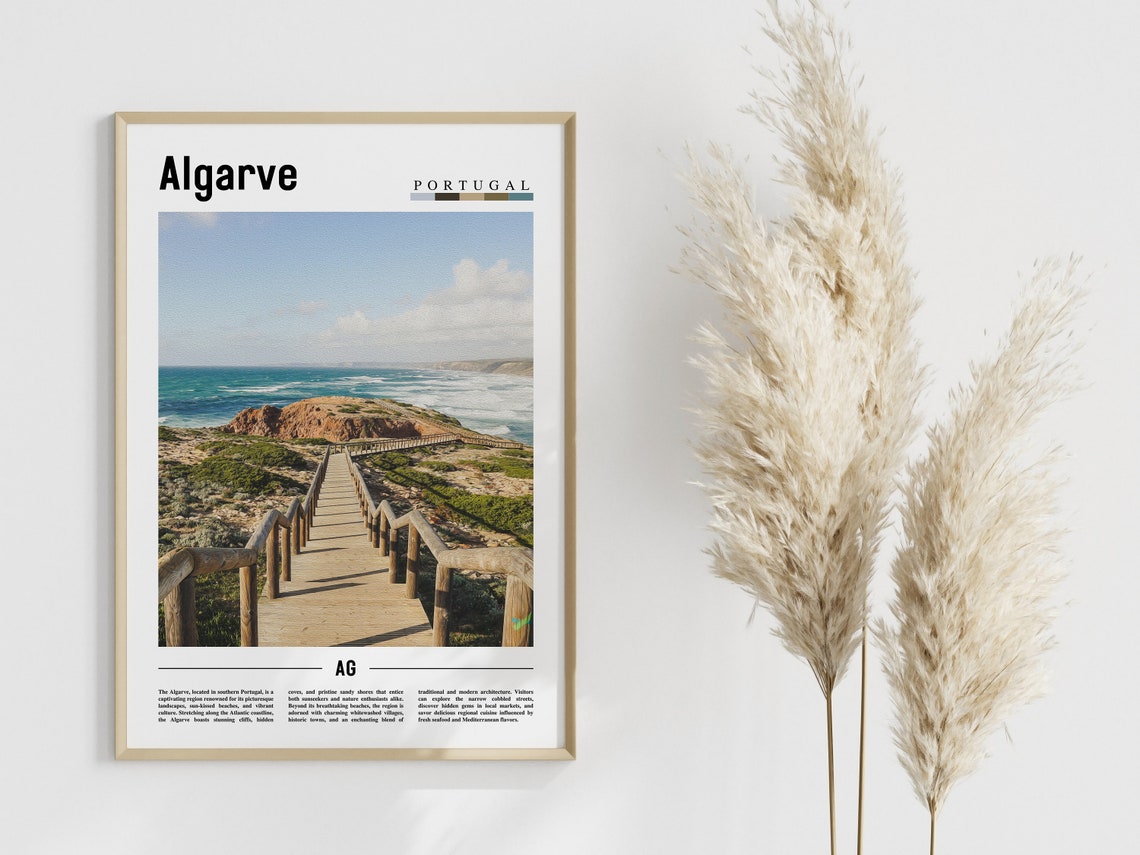Algarve Poster Algarve Print Algarve Wall Art Europe Photo Europe Poster Europe Print Travel Poster - Image 4