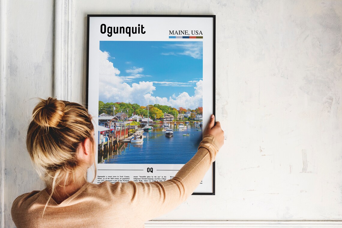 Ogunquit, Colorful City Artwork, Travel Poster - Image 4