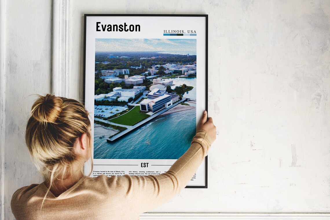 Evanston Poster, United States Travel Poster - Image 5