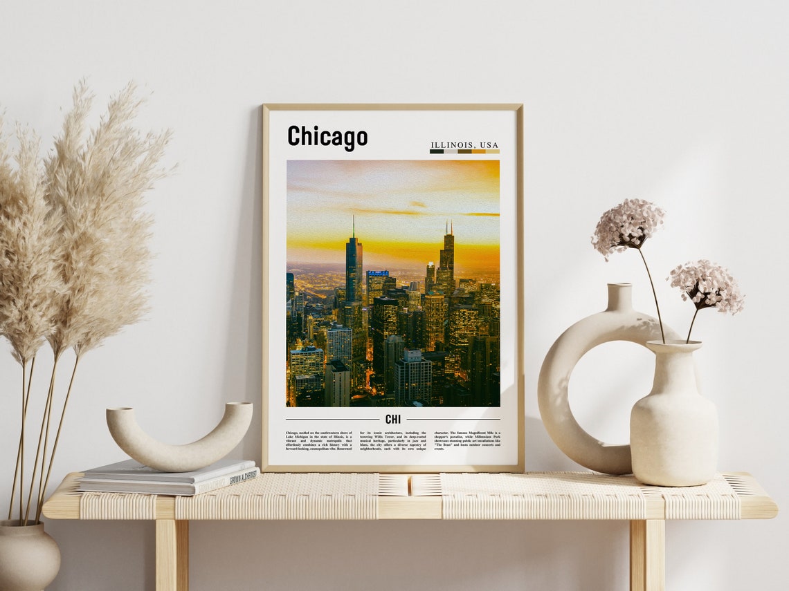 Chicago Print Chicago Poster Chicago Wall Art United States Photo United States Poster United States Print - Image 6