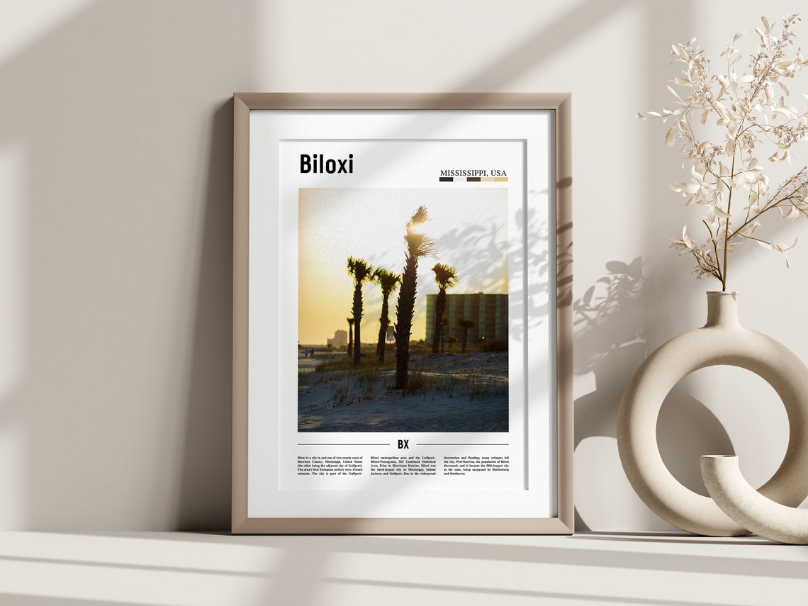 Biloxi Poster Biloxi Print Biloxi Wall Art United States Photo United States Poster United States Print - Image 2