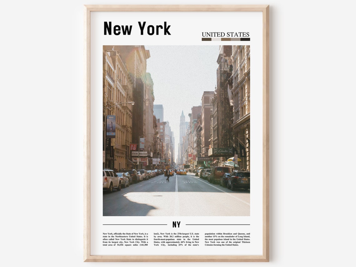 New York Poster New York Print New York Wall Art United States Photo United States Poster United States Print Travel Poster