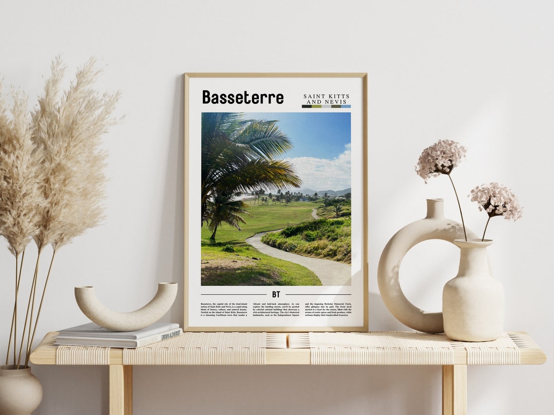 Basseterre Caribbean Travel Poster - Image 6