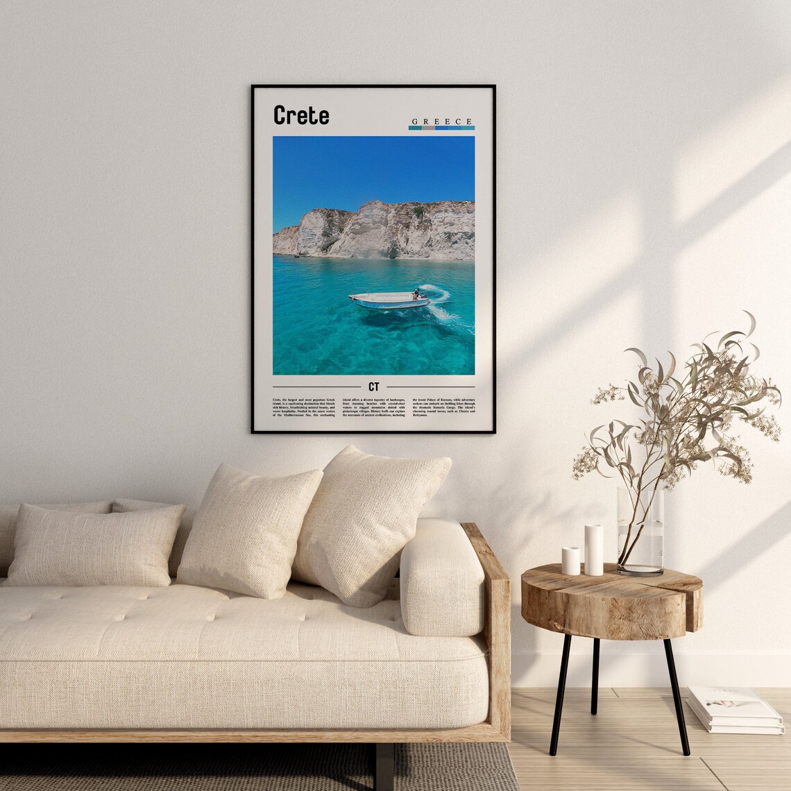 Crete Poster Crete Print Crete Wall Art Europe Photo Europe Poster Europe Print Travel Poster - Image 2