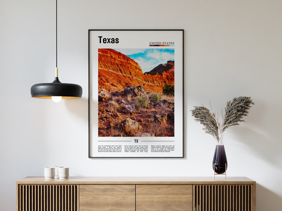 Texas Poster Texas Print Texas Wall Art Texas Photo United States Photo United States Poster United States Print - Image 4