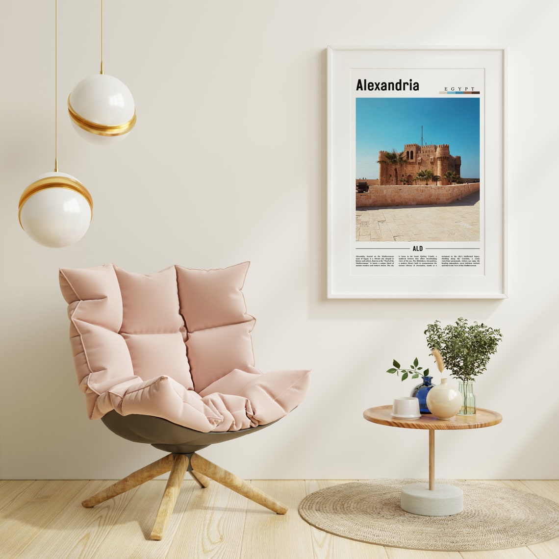 Alexandria Poster Alexandria Print Alexandria Wall Art Minimal Travel Print Travel Destination Oil Painting Poster - Image 6