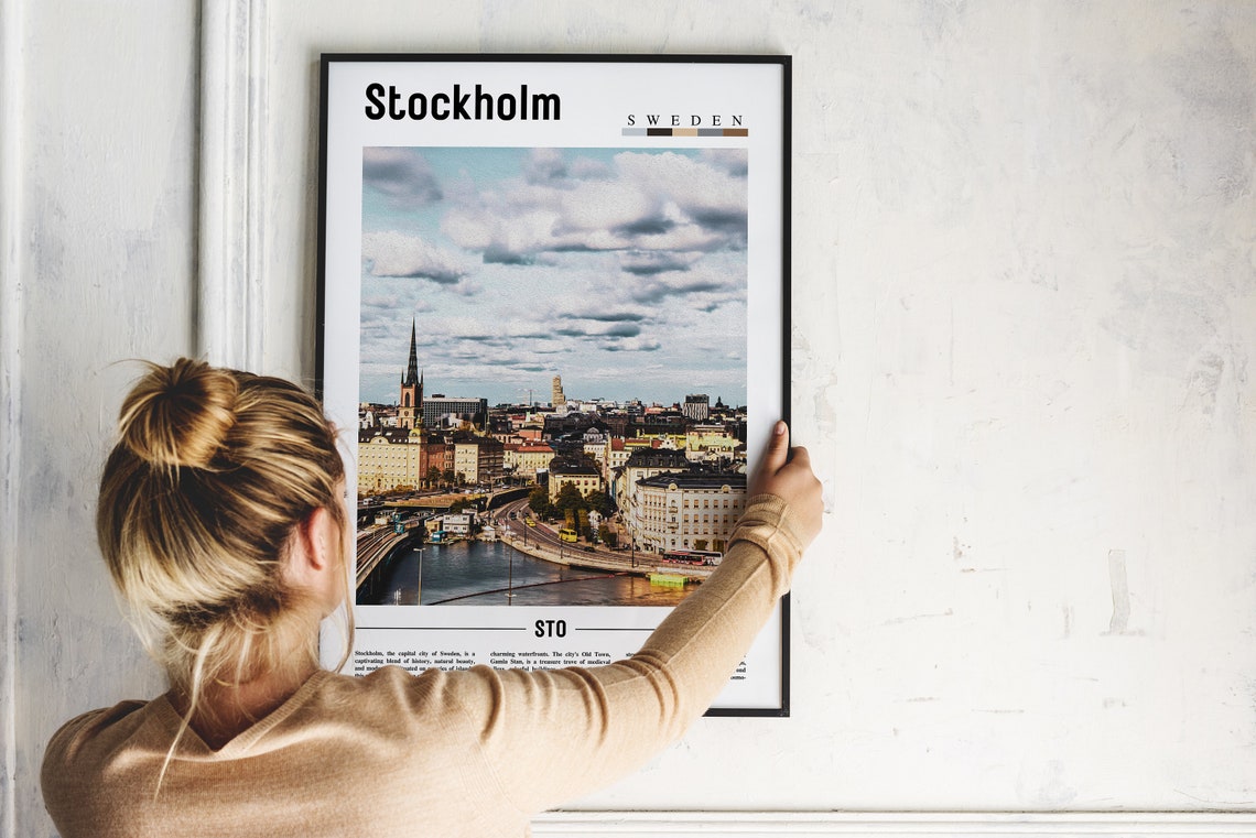 Stockholm Poster Stockholm Print Stockholm Wall Art Europe Photo Europe Poster Europe Print Travel Poster - Image 5