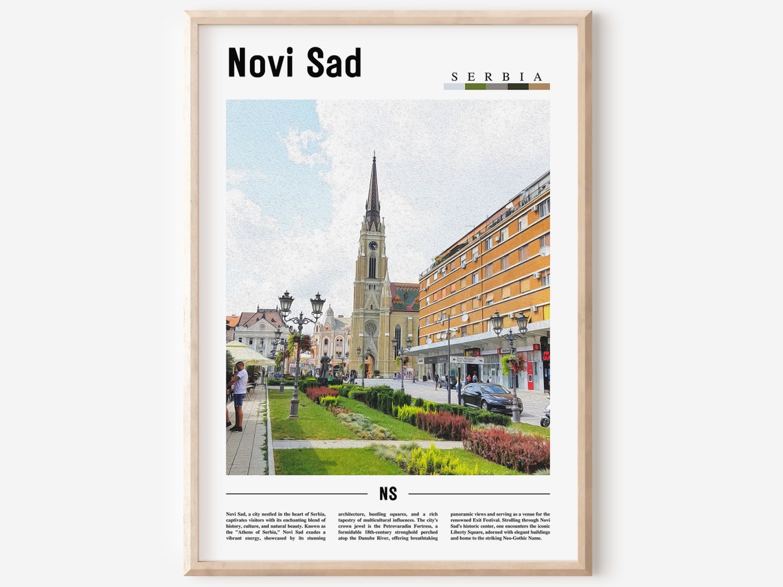 Novi Sad Poster Novi Sad Print Novi Sad Wall Art Europe Photo Europe Poster Europe Print Travel Poster