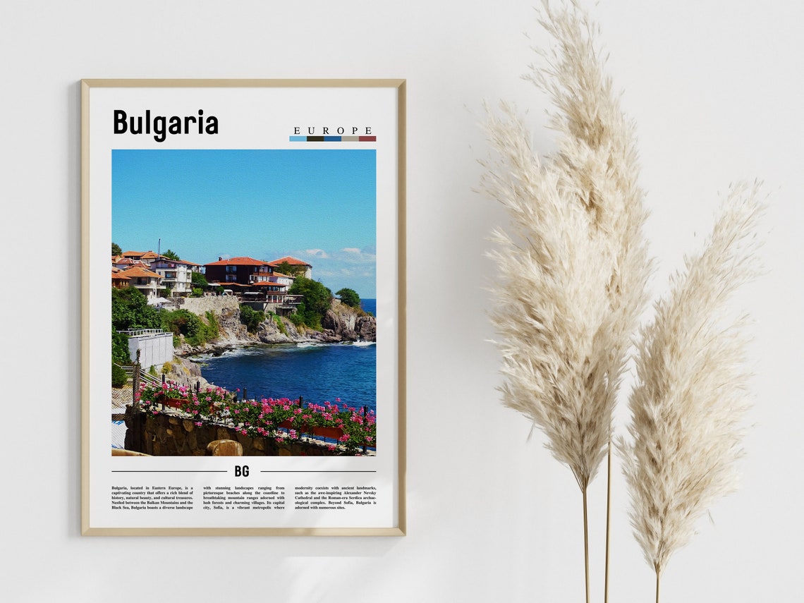 Bulgaria Poster Bulgaria Print Bulgaria Wall Art Europe Photo Europe Poster Europe Print Travel Poster - Image 4