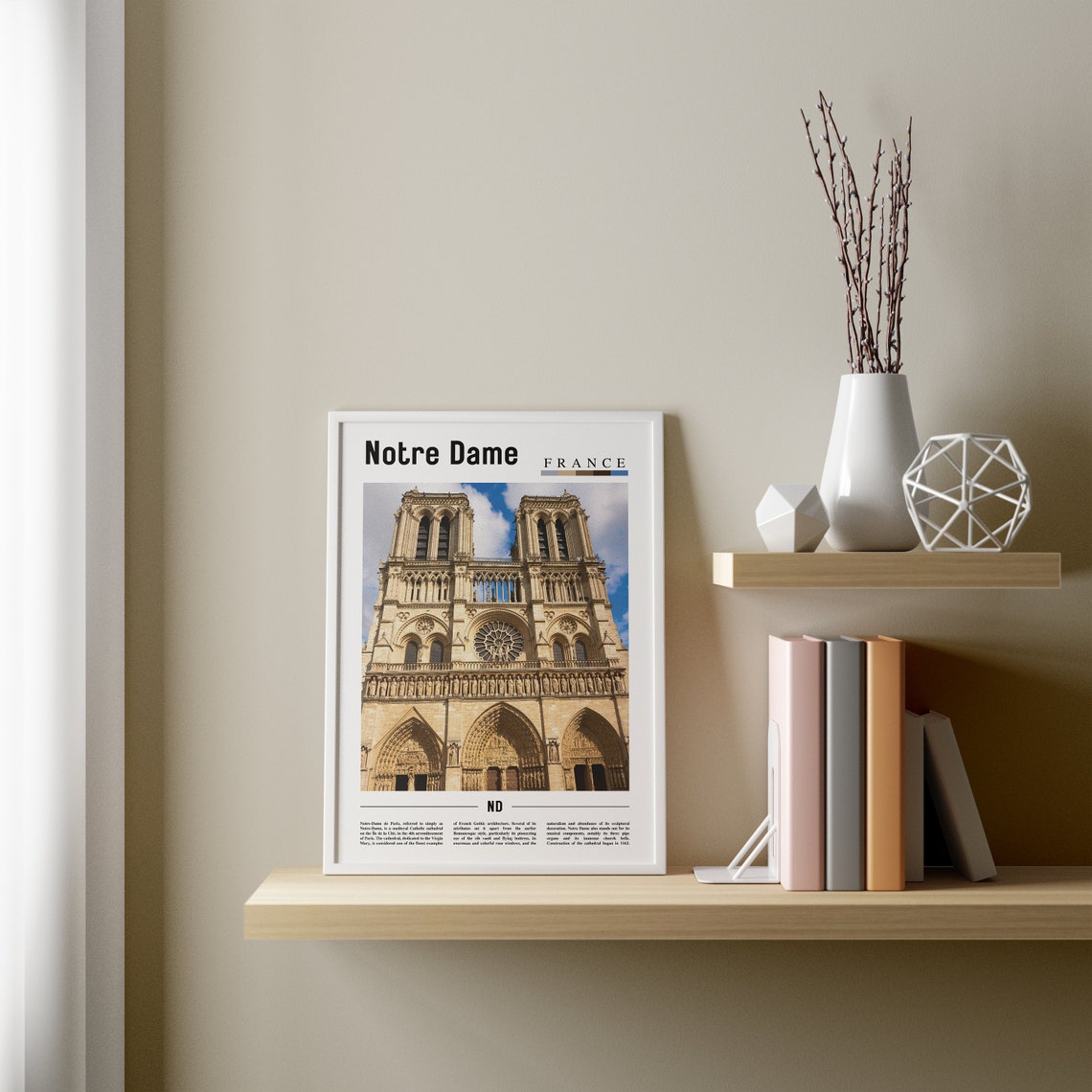 Notre Dame Print Notre Dame Poster Notre Dame Wall Art Oil Painting Poster Colorful City Print City Artwork Travel Artwork Travel Art - Image 3