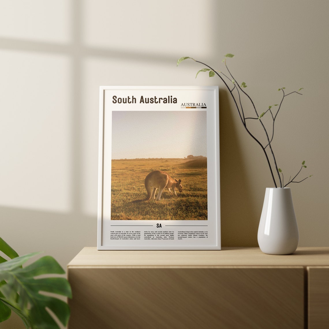 South Australia Print South Australia Poster South Australia Wall Art Oil Painting Poster City Artwork Travel Artwork Travel Wall Art - Image 2
