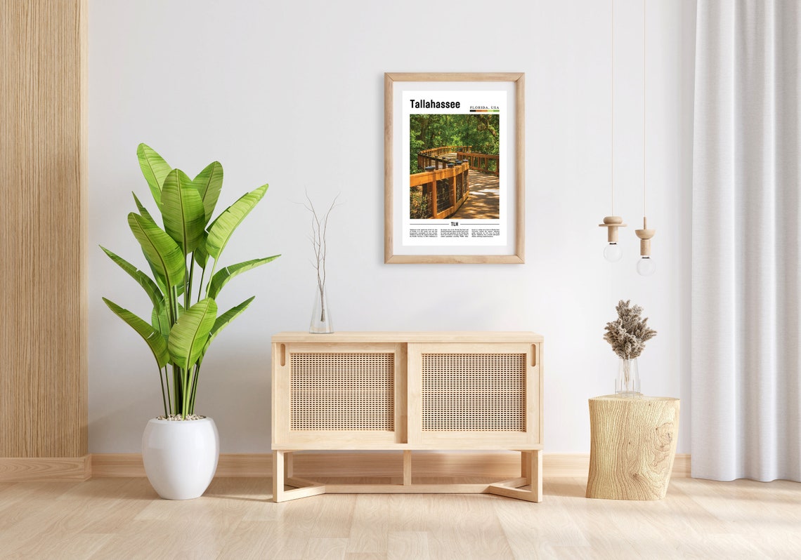 Tallahassee Print Tallahassee Poster Tallahassee Wall Art Oil Painting Poster City Print City Artwork Travel Artwork Travel Wall Art - Image 5
